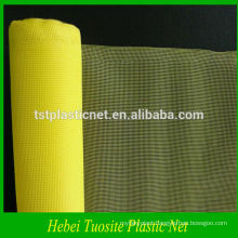 yellow plastic window screen